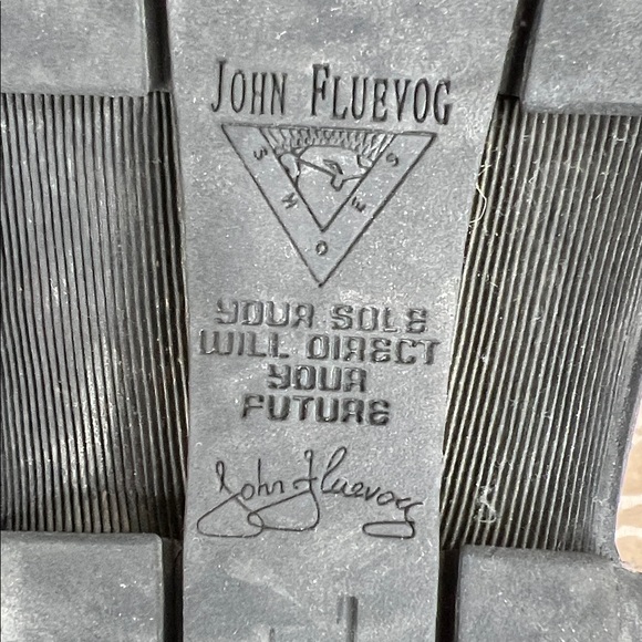 John Fluevog Black Low-Top Sneakers with Orange Stitching main image 4